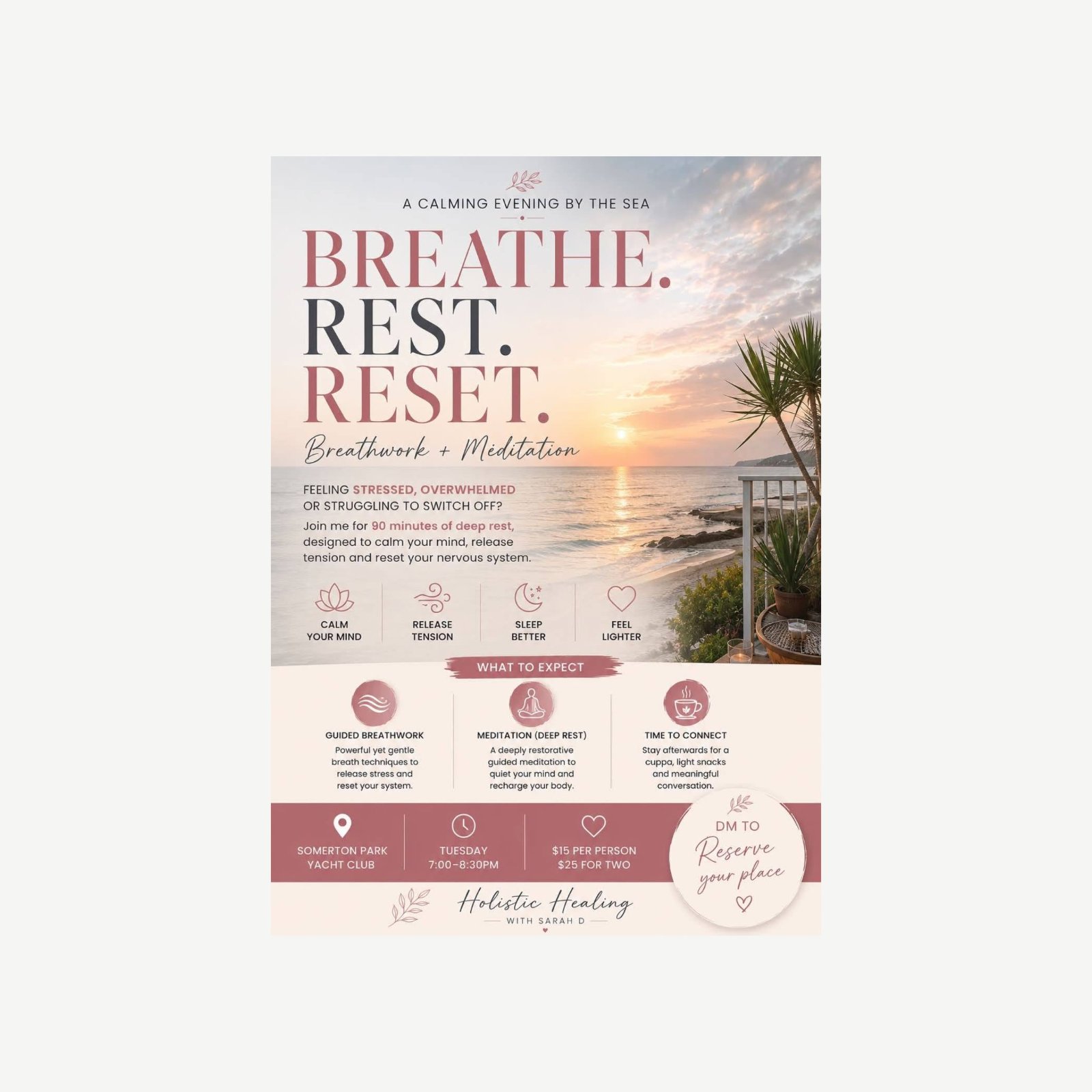 Breathe Rest Reset - Breathwork & Meditation — Mindfulness - Meditation in Somerton Park